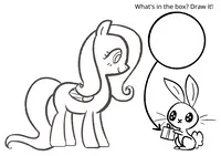 View image: Fluttershy Coloring Sheet