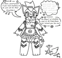 View image: Plushie Growlithe maid!