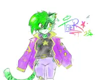 View image: Tiger Anime-ish doodle